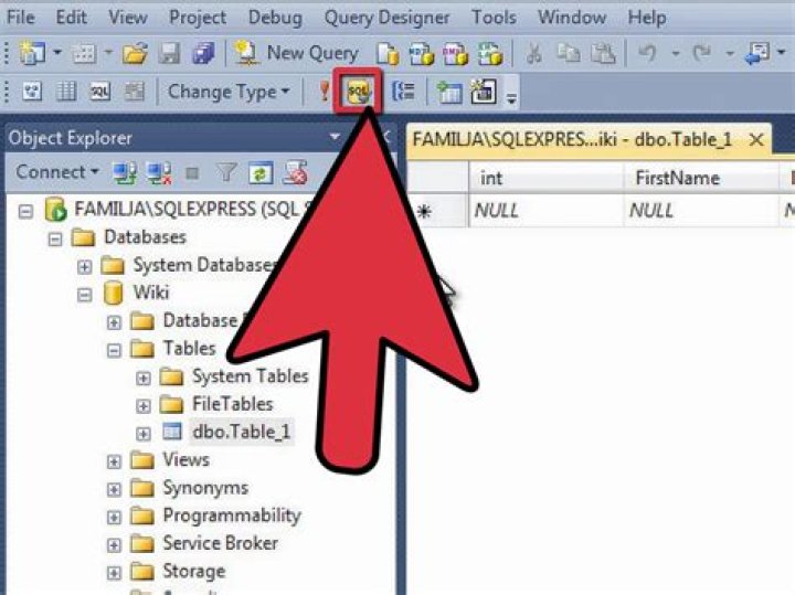 How do you create a new object in SQL?