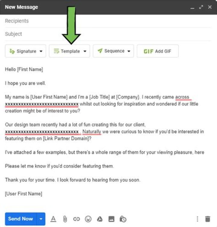How do you create a template in Gmail?