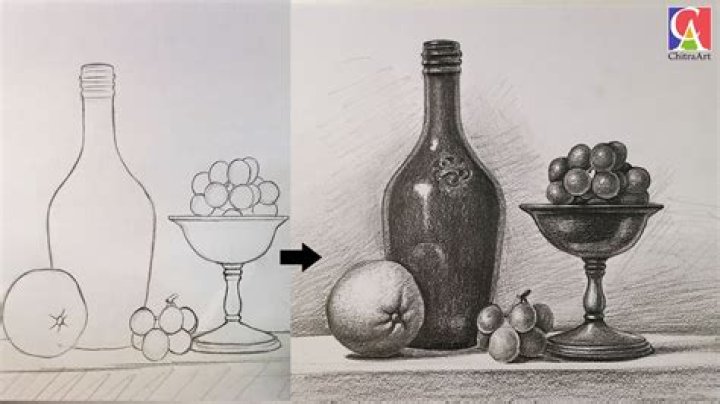 How do you draw a still life object?