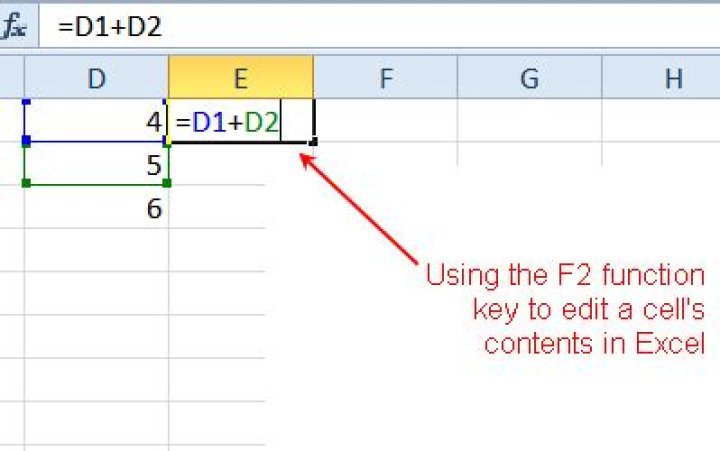 How do you edit F2 in Excel?