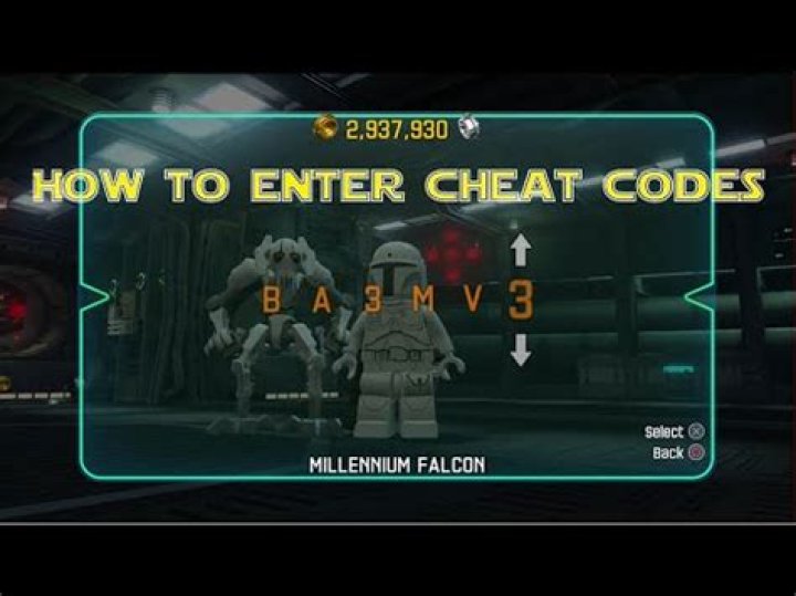 How do you enter cheat codes on Lego Star Wars?