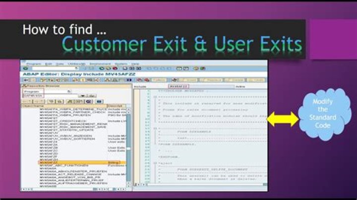 How do you exit a user in ABAP?