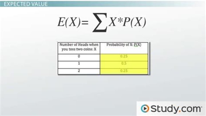 How do you find the expected value of x in a probability distribution?