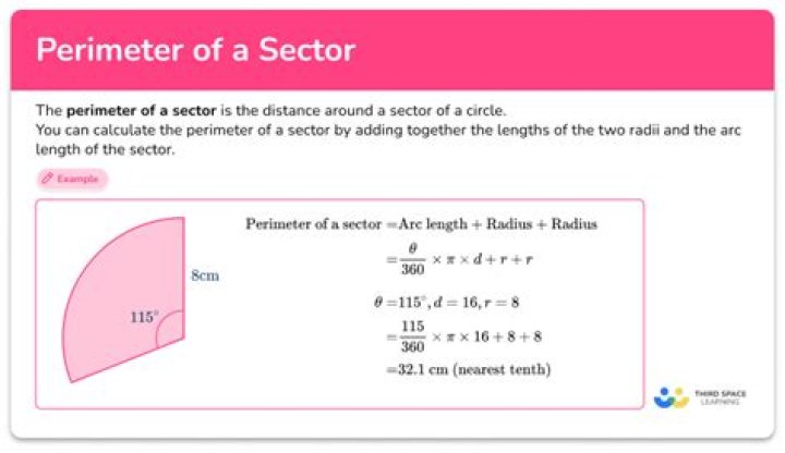 How do you find the perimeter of a sector of a circle?