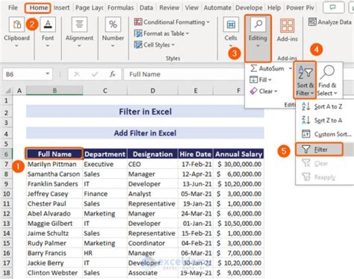 How do you fix a filter problem in Excel?