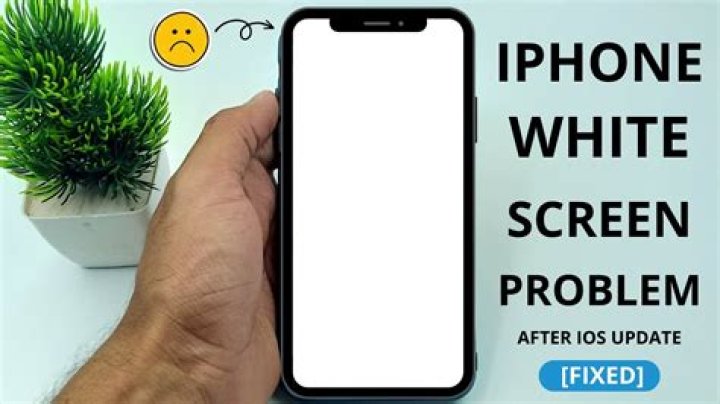 How do you fix an iPhone with a white screen?