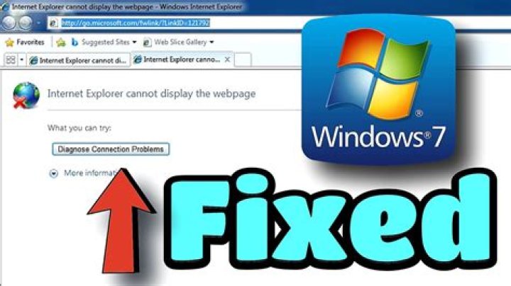 How do you fix this page Cannot be displayed on Windows 7?