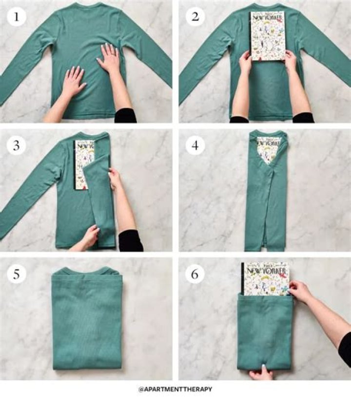 How do you fold a shirt in 5 steps?