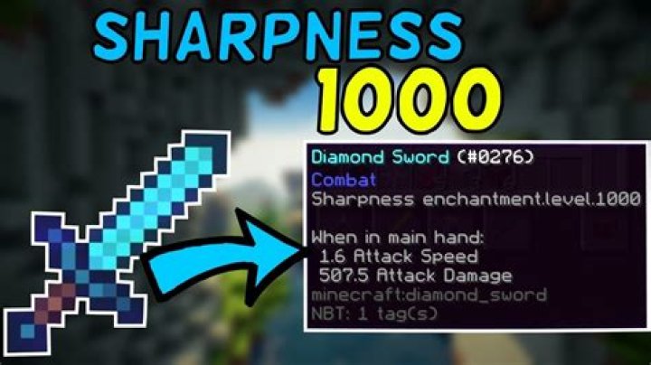 How do you get 1000 sharpness sword?