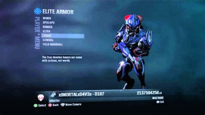 How do you get elite armor in Halo: Reach?