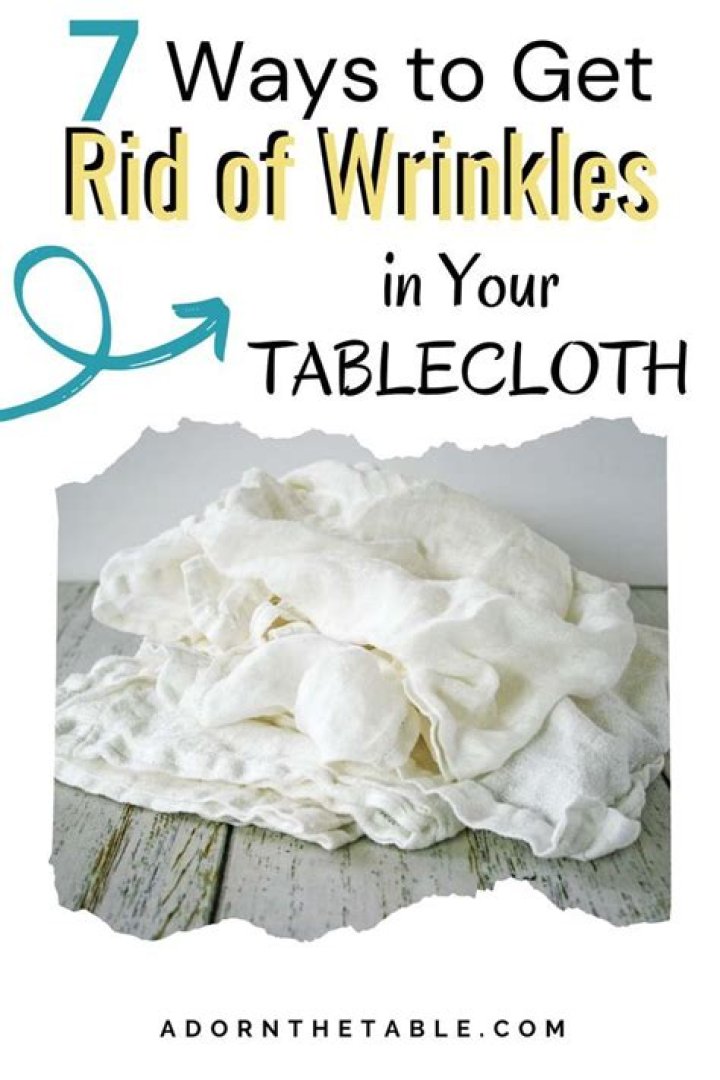 How do you get wrinkles out of tablecloths?