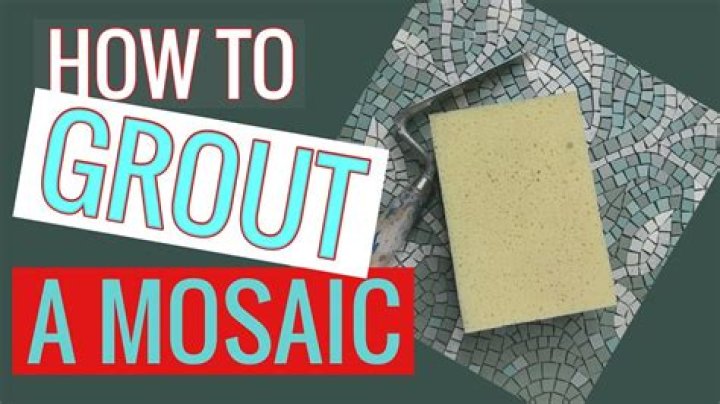 How do you grout a mosaic CD?