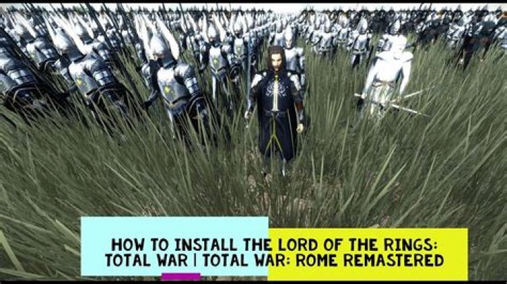 How do you install Lord of the Rings mod for Rome Total War?
