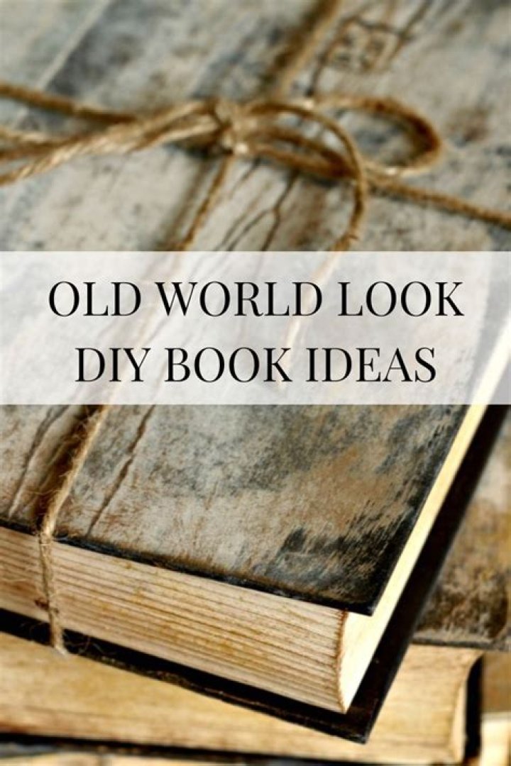 How do you make a book look old?
