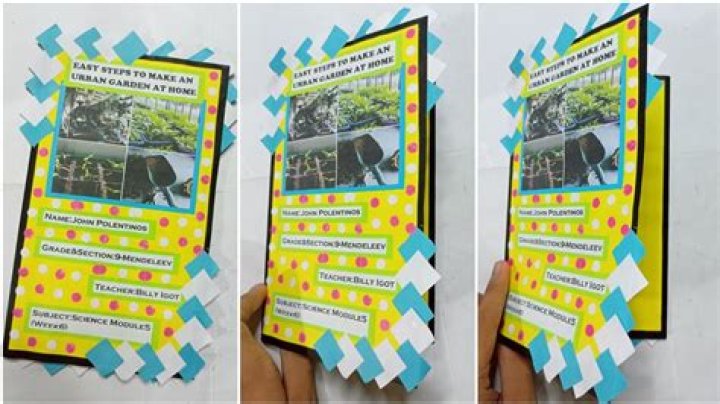 How do you make a brochure for a class project?