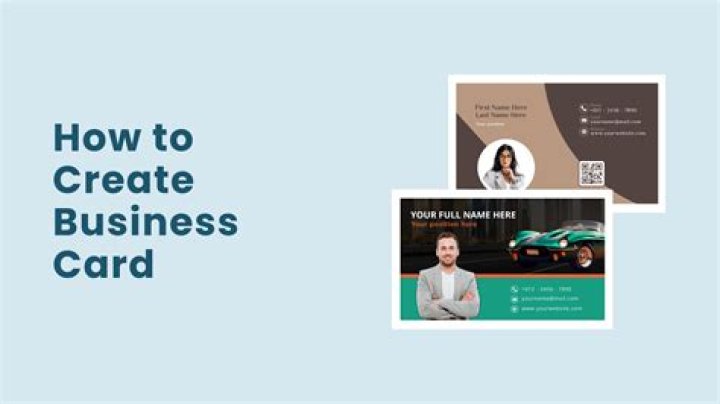 How do you make a business card template?