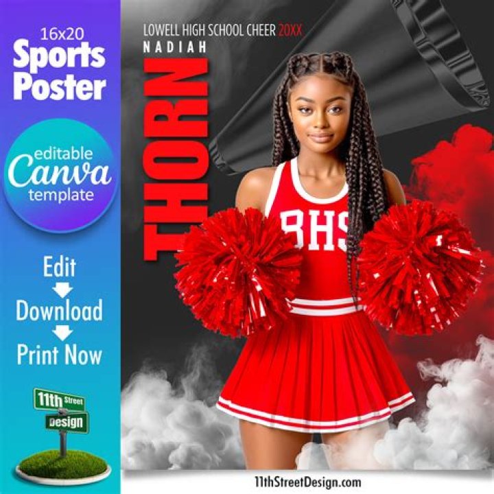 How do you make a cheer poster?