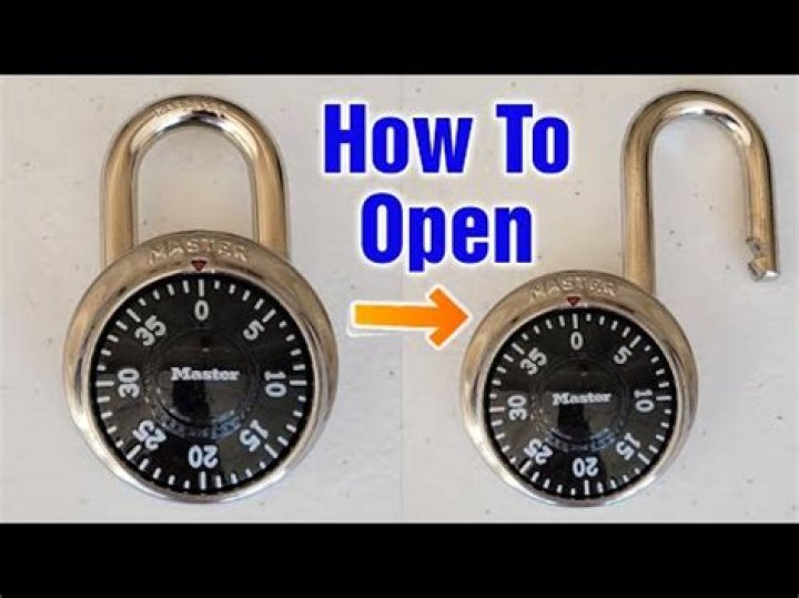 How do you open a 2 digit combination lock?