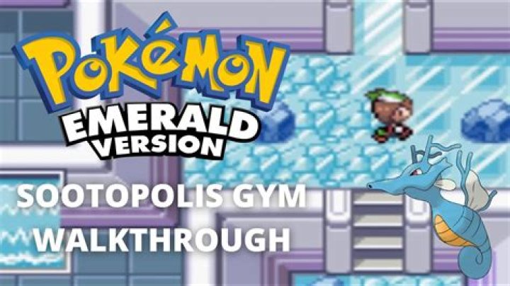 How do you open the gym door in Sootopolis City in Emerald?