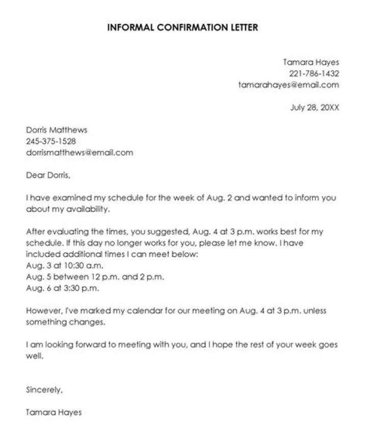 How do you politely confirm a meeting?
