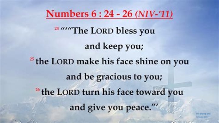 How do you pray the numbers 6 24 26?