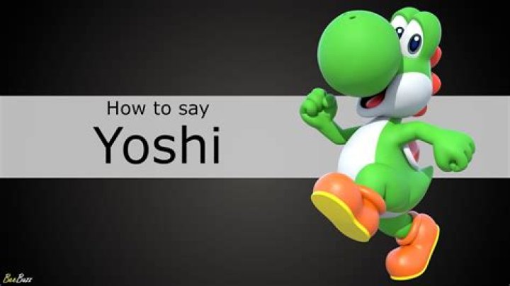 How do you pronounce Yoshi Nintendo?