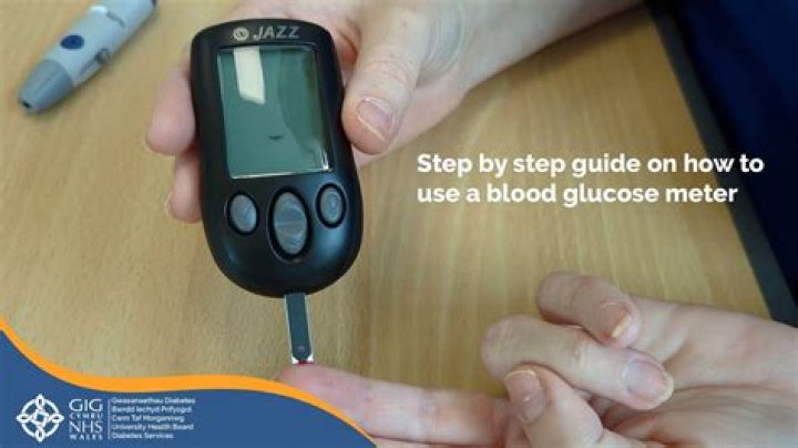 How do you read a glucose meter test?