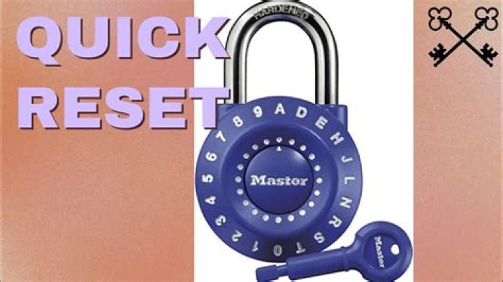How do you reset a combination locker?