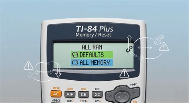 How do you reset a TI 92?