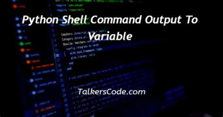 How do you save the output of a shell command to a variable?