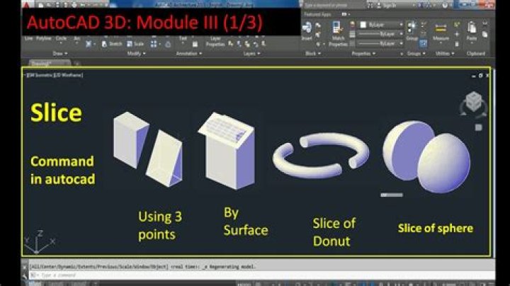 How do you split a 3D object in AutoCAD?