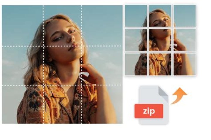 How do you split pictures in half?