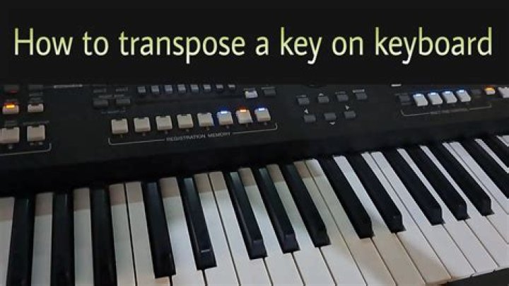 How do you transpose music on keyboard?