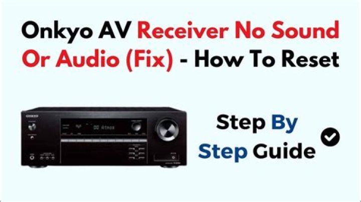 How do you troubleshoot an Onkyo RECEIVER?
