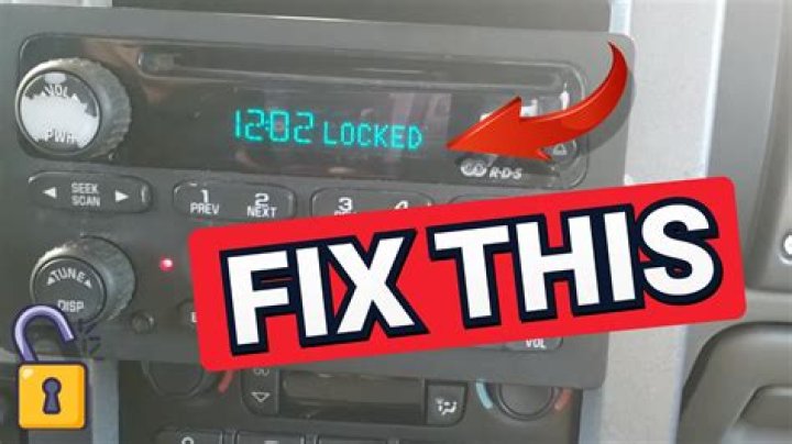 How do you unlock the radio on a 2005 Chevy Malibu?