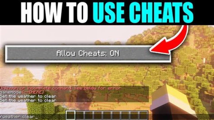 How do you use cheats on Minecraft PE?