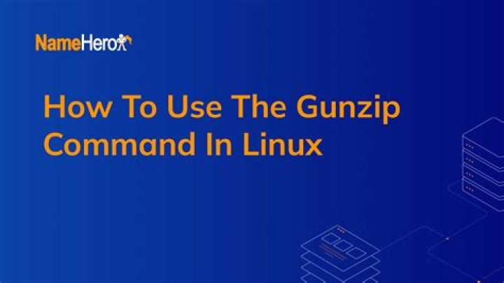 How do you use gunzip command?