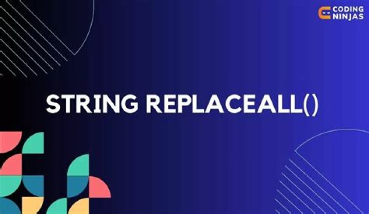 How do you use replaceAll in a string?