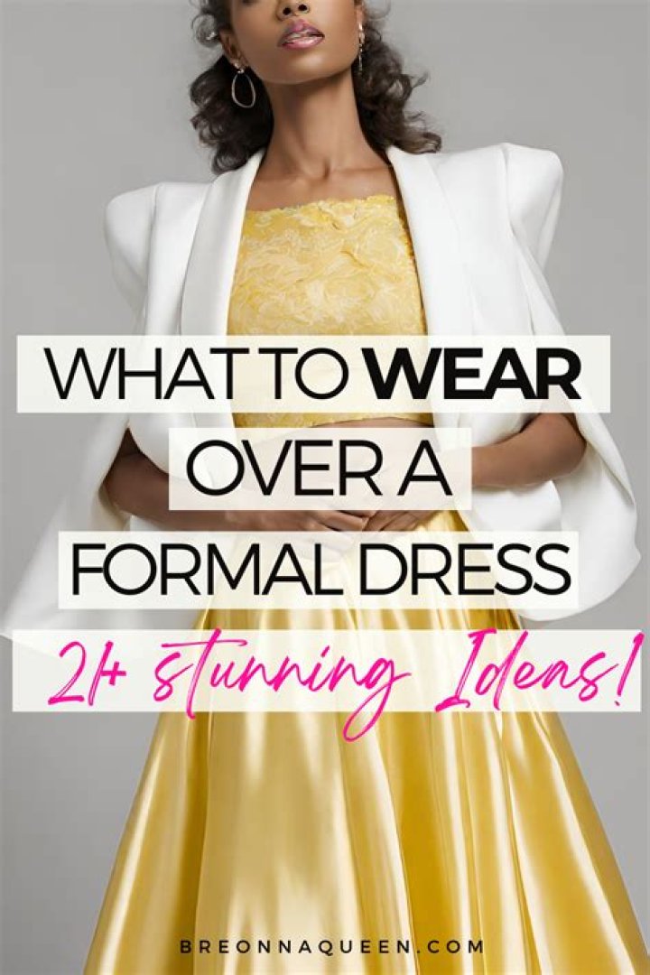 How do you wear a jacket with a strapless dress?
