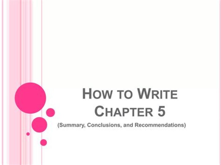 How do you write chapter 5 in qualitative research?