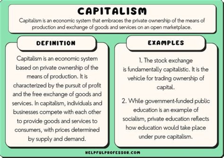 How does capitalism meet the needs of society?