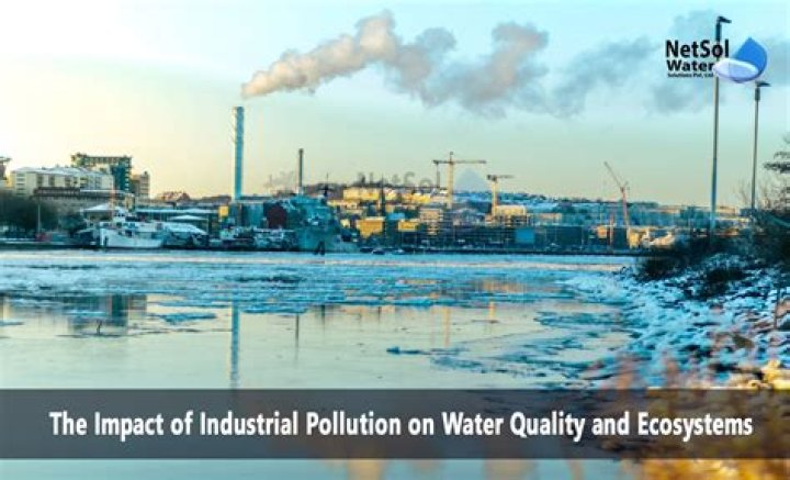 How does industry cause water pollution?