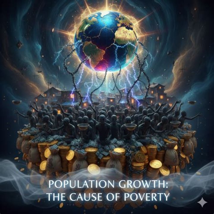 How does population growth cause poverty?