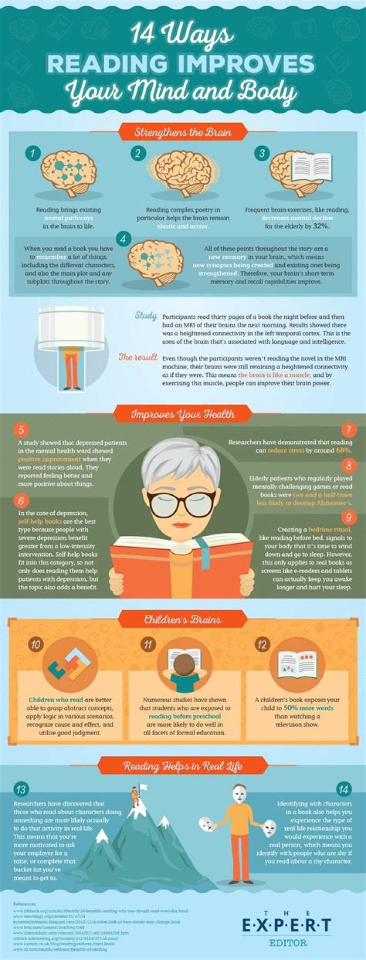 How does reading improve your brain?