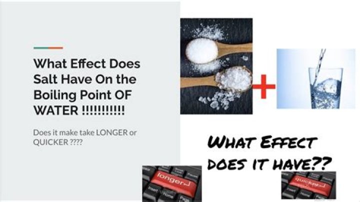 How does salt affect boiling?