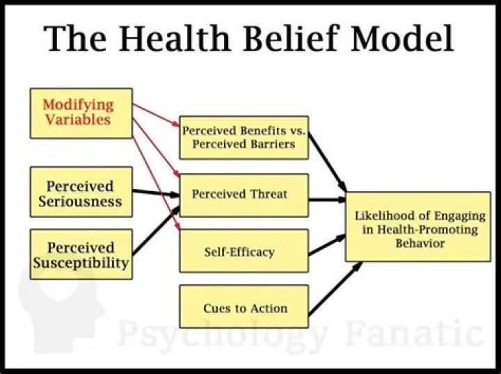 How does the health belief model change Behaviour?