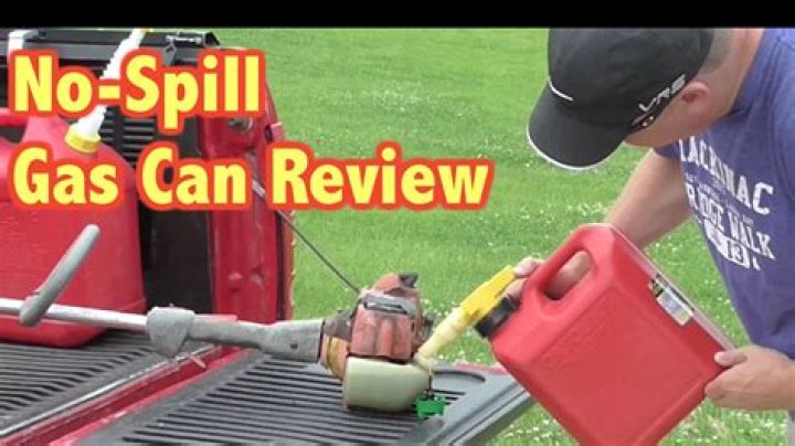 How does the no spill gas can work?