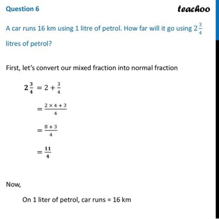 How far can 1 litre petrol go?