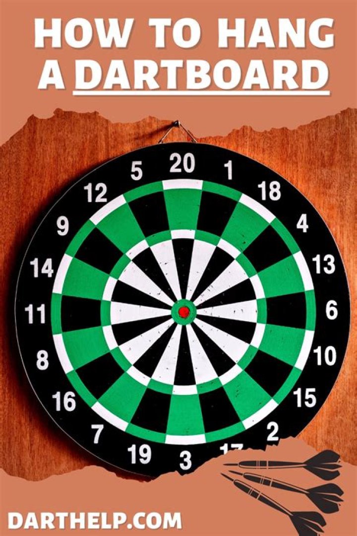 How far up do you hang a dartboard?