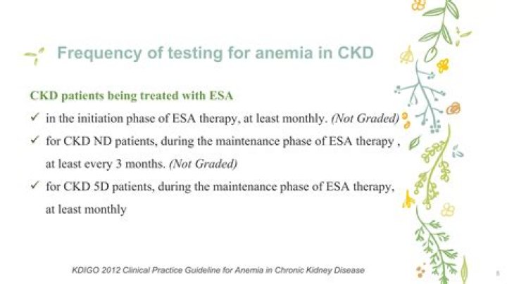 How is anemia treated in CKD?
